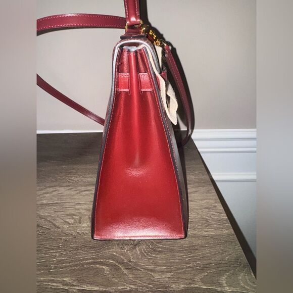 Hermes Kelly 32 Box Leather Rouge H Sellier Vintage - Picture 10 of 16
